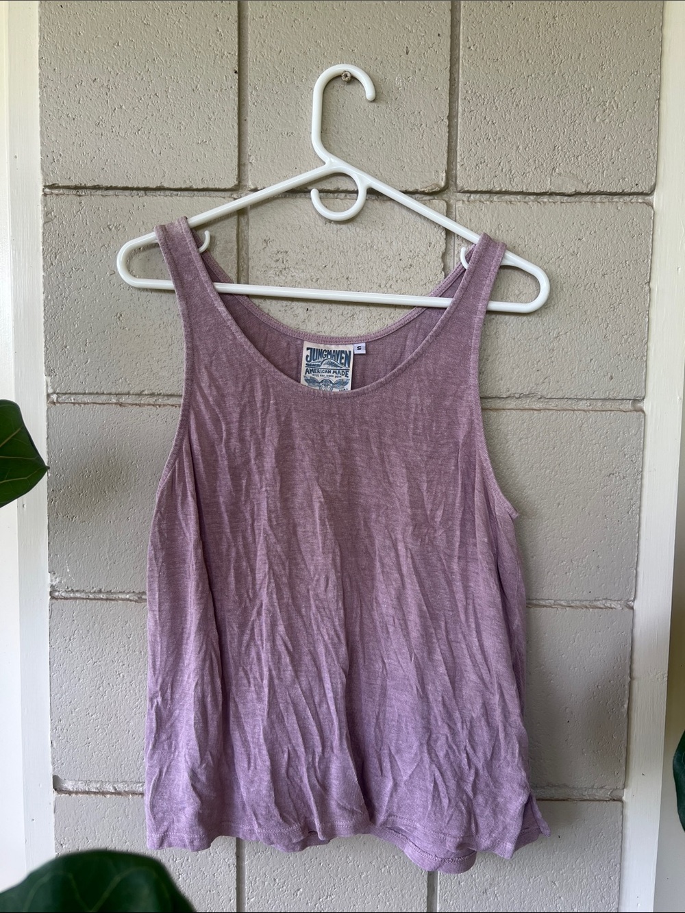 Jungmaven Organic Hemp Mauve Scoop Neck Tank Top